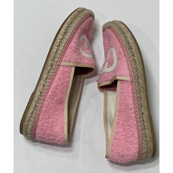 Gucci Pilar Interlocking G Terry Espadrilles In Pink - Picture 6 of 8